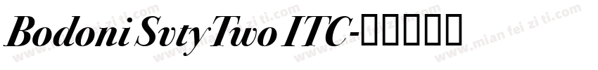 Bodoni SvtyTwo ITC字体转换